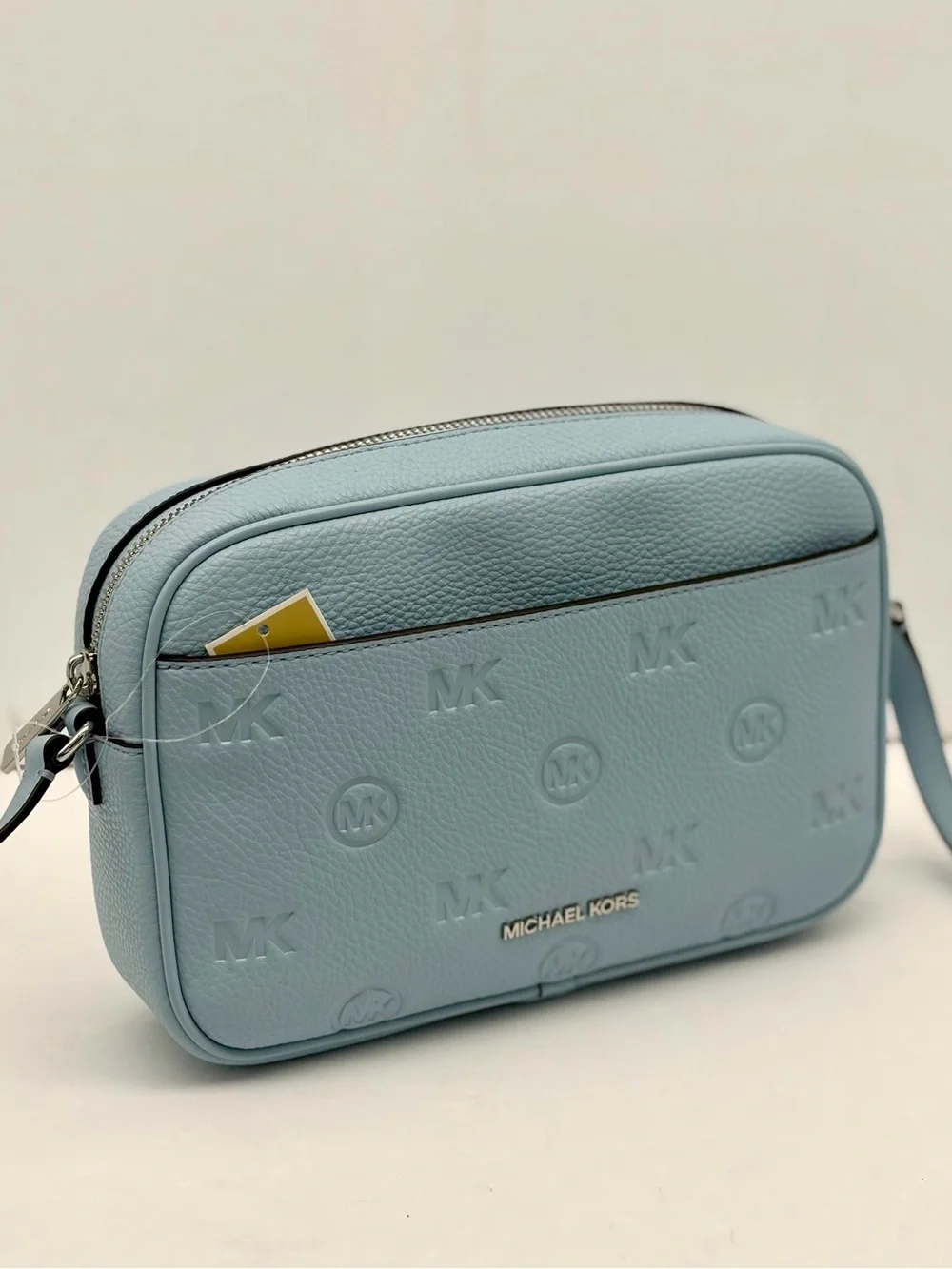 Michael Kors Jet Set Travel Large Logo Debossed Camera Crossbody Bag